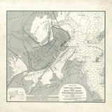 1887 Map of Portland Harbor and Back Cove Maine