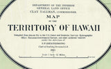 1915 Map of the Hawaii Territory