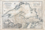 1867 Map of Lake Superior