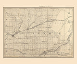 1880 Map of Outagamie County Wisconsin