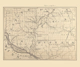 1880 Map of Pepin County Wisconsin