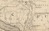 1880 Map of Pepin County Wisconsin