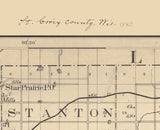 1880 Map of Saint Croix County Wisconsin