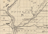 1880 Map of Saint Croix County Wisconsin