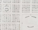 1896 Map of Basin City Big Horn County Wyoming