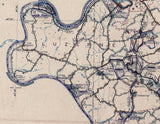 1941 Map of Fayette County Pennsylvania