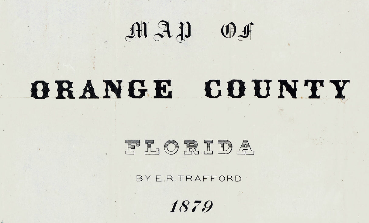 1879 Map of Orange County Florida