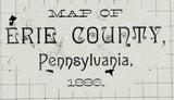 1886 Map of Erie County Pennsylvania