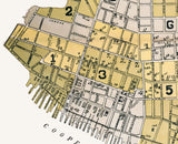 1891 Town Map of Charleston South Carolina
