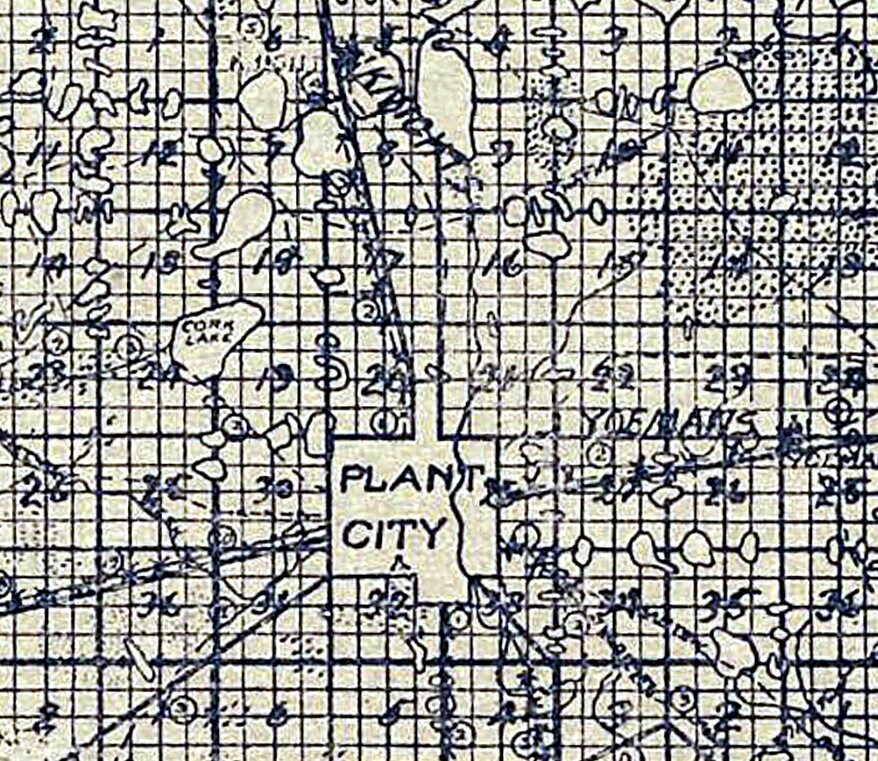 1912 Map of Hillsborough County Florida