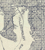1912 Map of Hillsborough County Florida