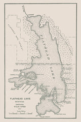 1915 Map of Flathead Lake Montana