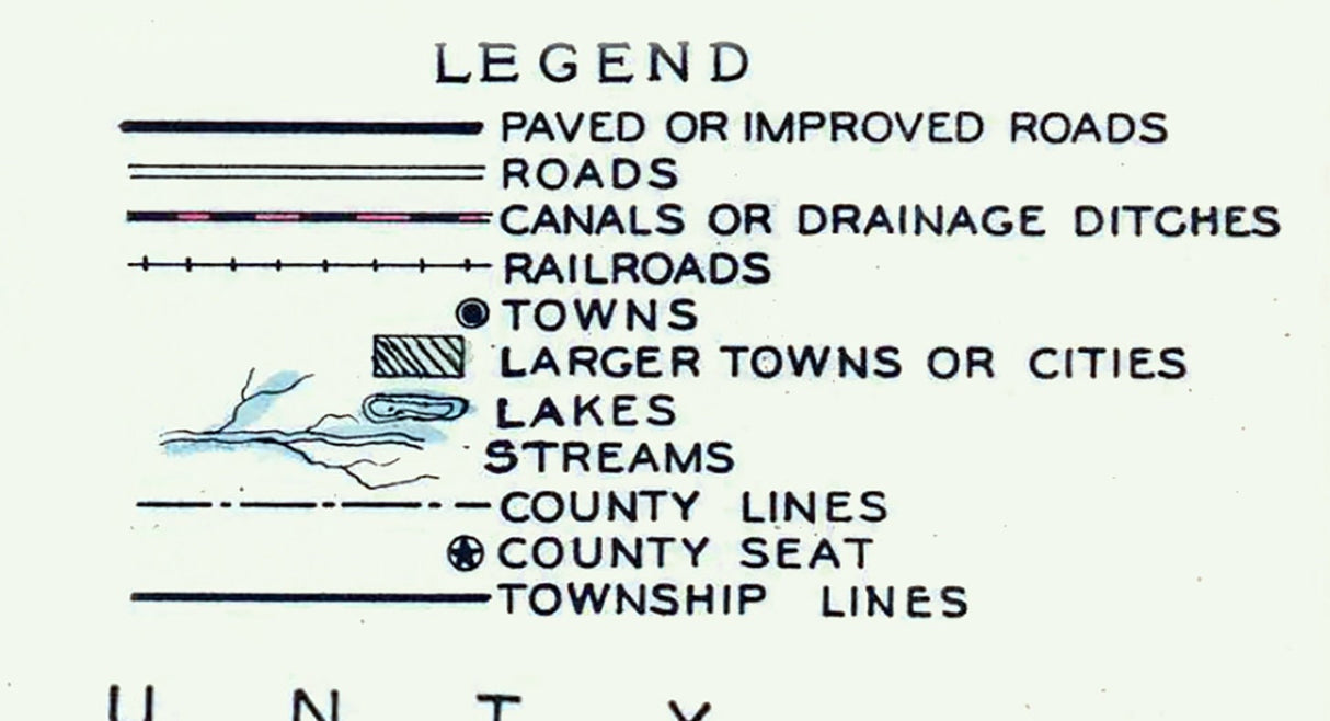 1926 Map of Dade County Florida