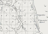 1850 Map of Middle Florida