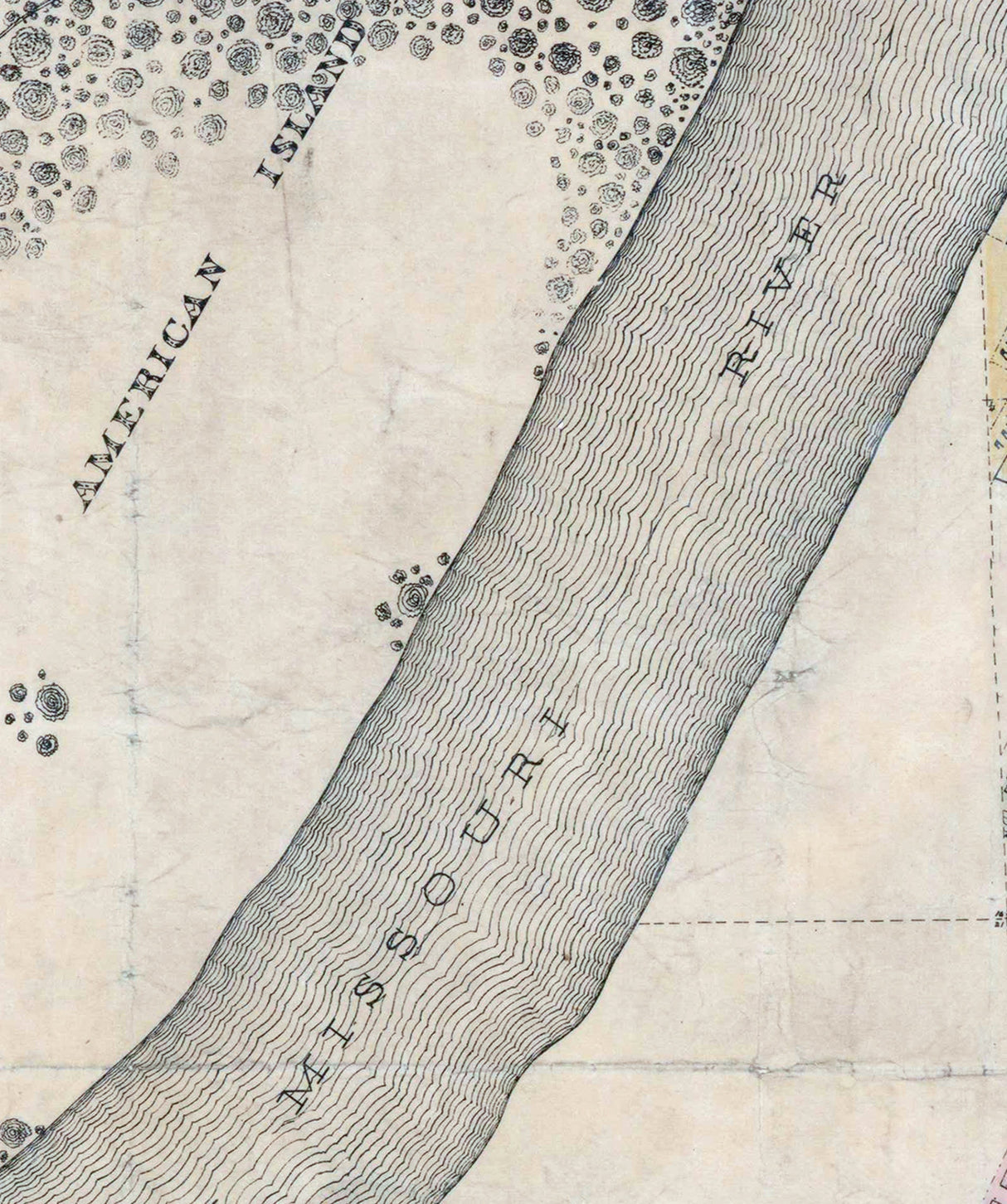 1890 Map of Chamberlain South Dakota