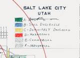 1930s Map of Salt Lake City Utah