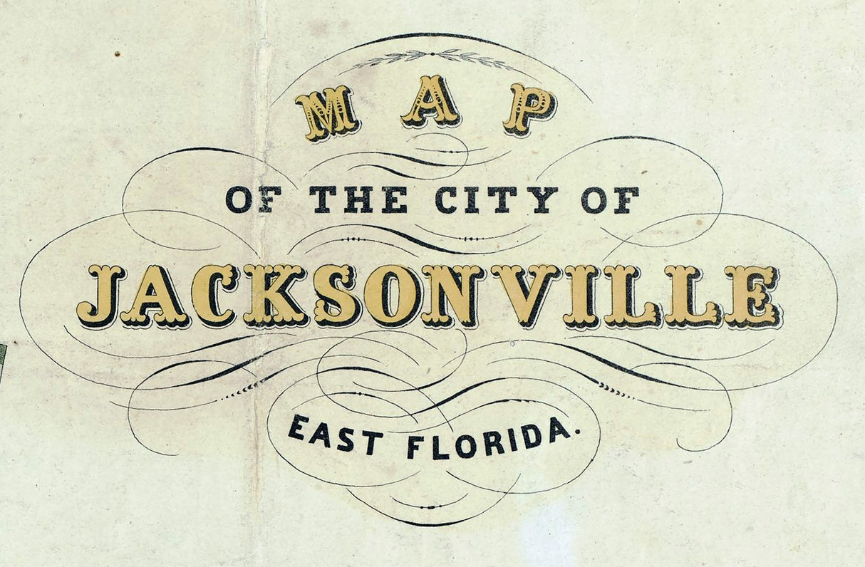 1859 Map of Jacksonville Florida