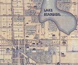 1888 Map of Plymouth Orange County Florida