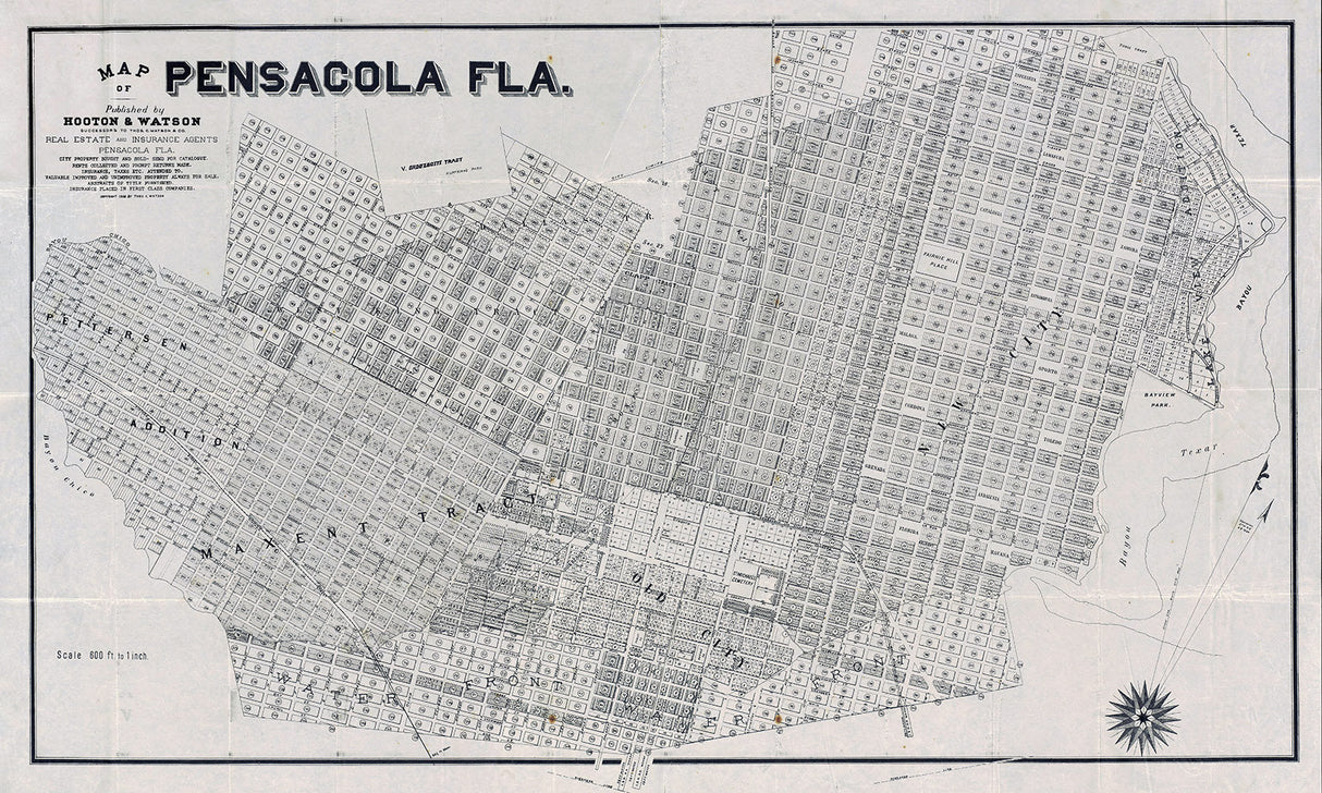 1906 Map of Pensacola Florida