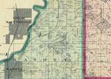 1880 Map of LeSueur County Minnesota