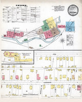 1896 Town Map of Punxsutawney Jefferson County Pennsylvania