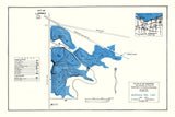 1959 Map of Norwalk Reservoir Huron County Ohio