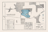 1960 Map of Zepernick Lake Columbiana County Ohio