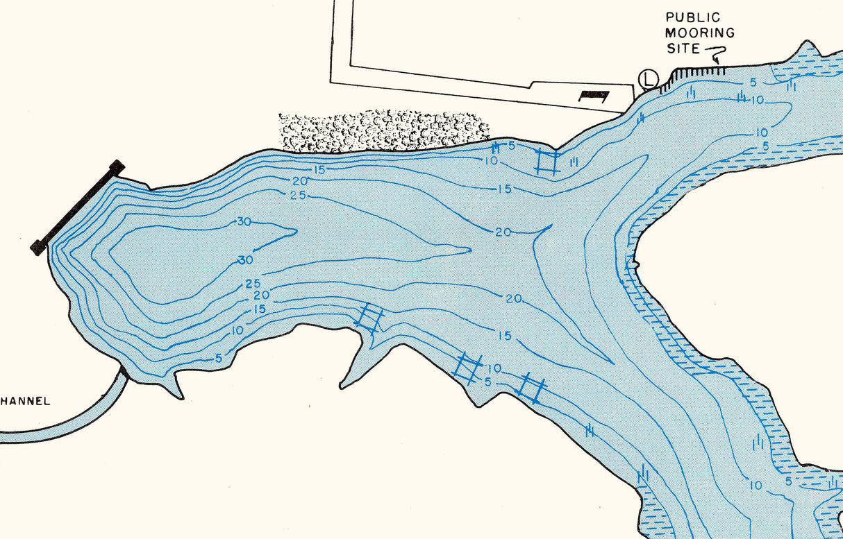 1961 Map of Zoar Lake Tuscarawas County Ohio