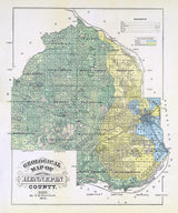 1876 Map of Hennepin County Minnesota