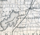 1880 Map of Jefferson County Wisconsin