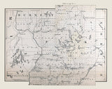1880 Map of Polk County Wisconsin