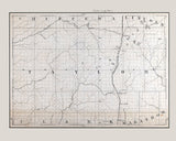 1880 Map of Taylor County Wisconsin
