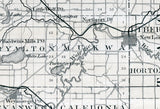 1880 Map of Waupaca County Wisconsin