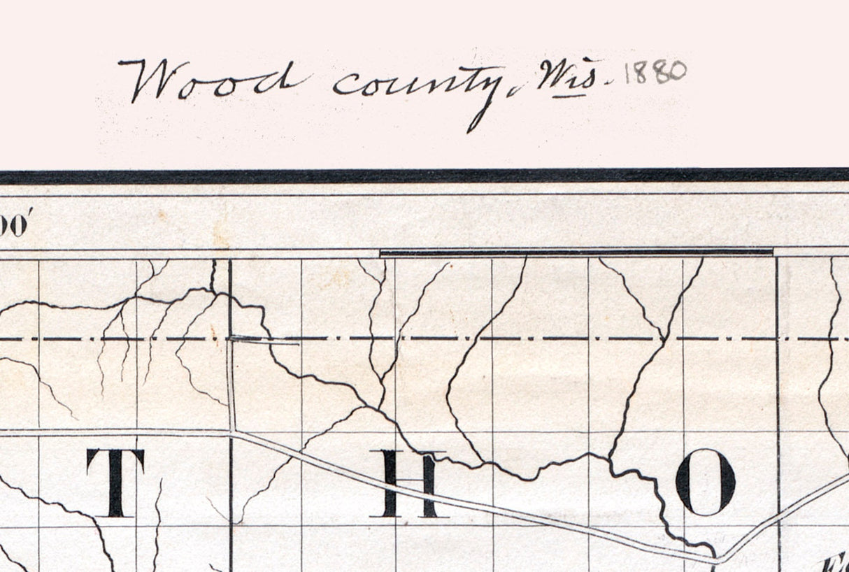1880 Map of Wood County Wisconsin