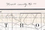 1880 Map of Wood County Wisconsin