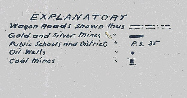 1906 Map of Boulder County Colorado Farms Mines and Oil Wells