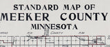 1914 Map of Meeker County Minnesota