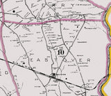 1915 Map of Richland County South Carolina Showing School Districts