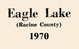 1970 Map of Eagle Lake Racine County Wisconsin