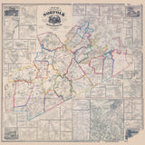 1858 Map of Norfolk County Massachusetts