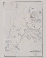 1876 Map of Franklin and Oxford County Maine Lakes