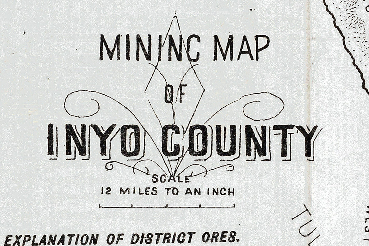 1883 Map of Inyo County California