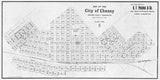 1890 Map of Cheney Spokane County Washington