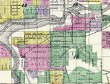 1890 Map of Spokane Falls Washington