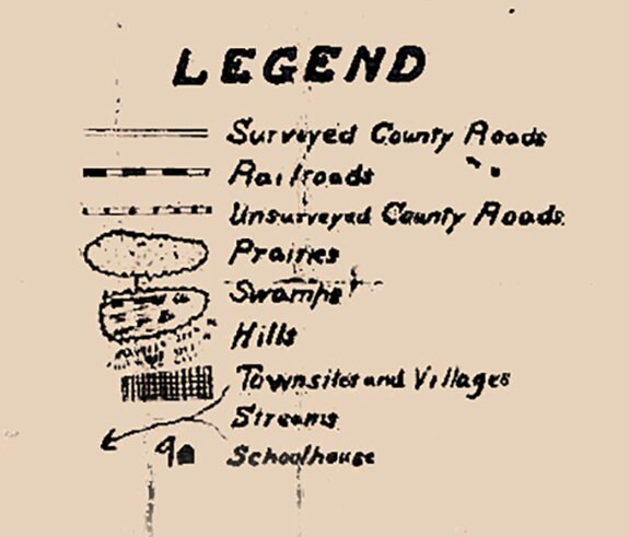 1890 Map of Thurston County Washington