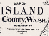 1892 Map of Island County Washington