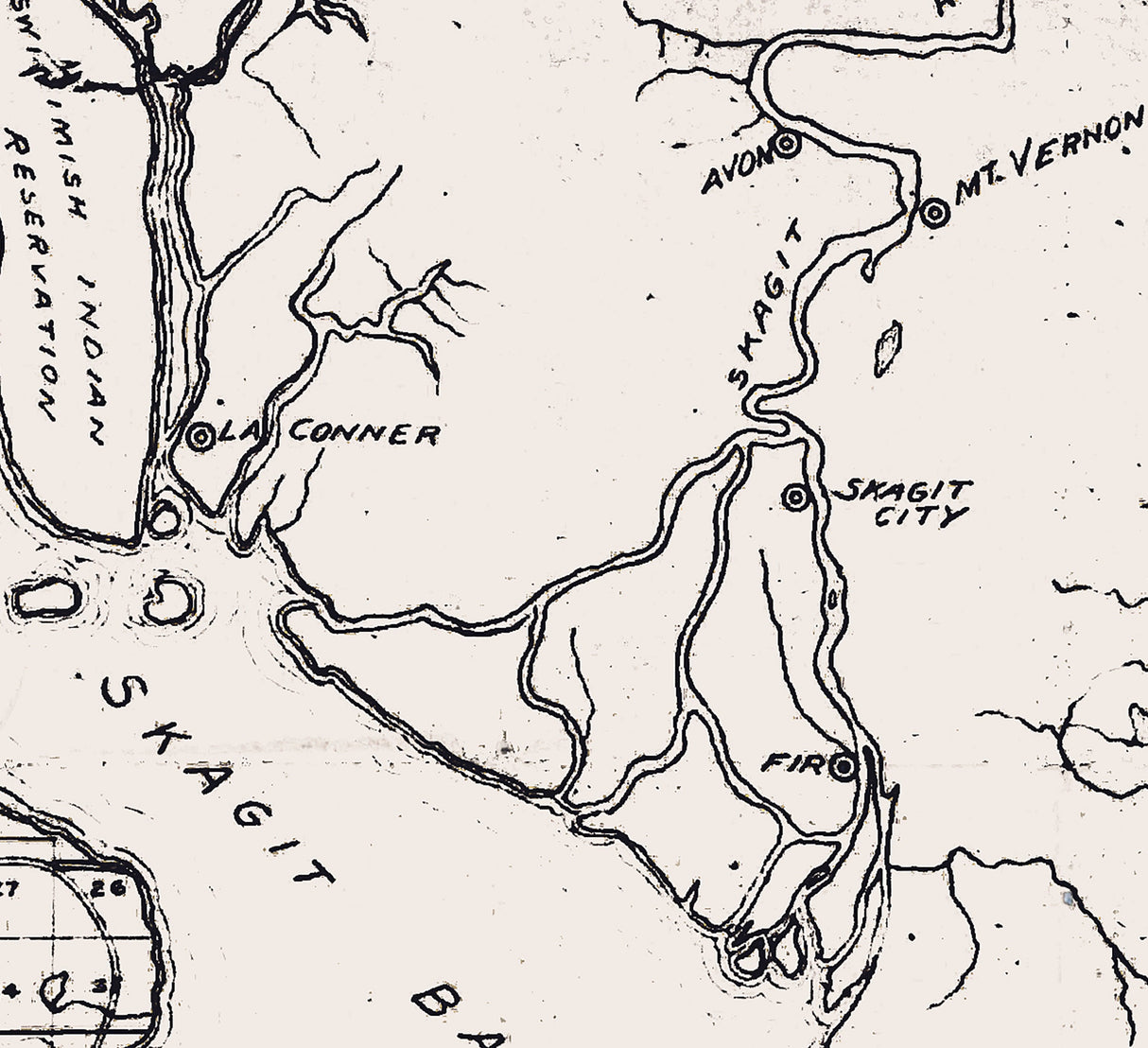 1892 Map of Island County Washington