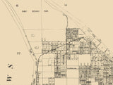 1907 Map of Tacoma Washington