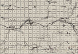 1908 Map of Lincoln County Washington