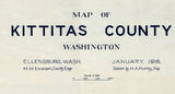 1916 Map of Kittitas County Washington